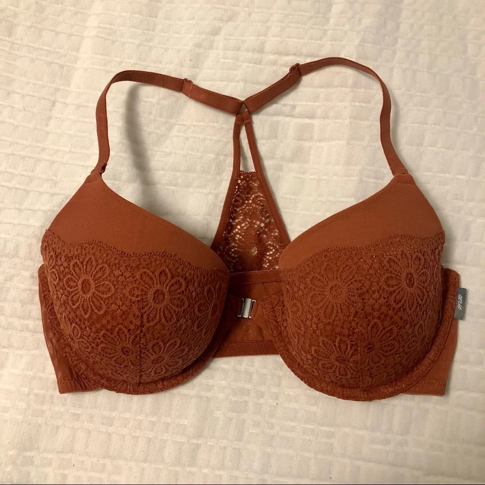 Aerie Front Hook Razor Back Wire Lace Bra - Picture 1 of 5